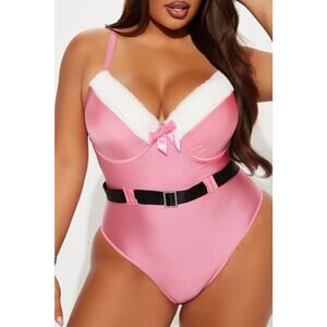 Red Santa Honey Teddy Set – 2‑Piece Holiday Lingerie, Sexy Christmas Intimates